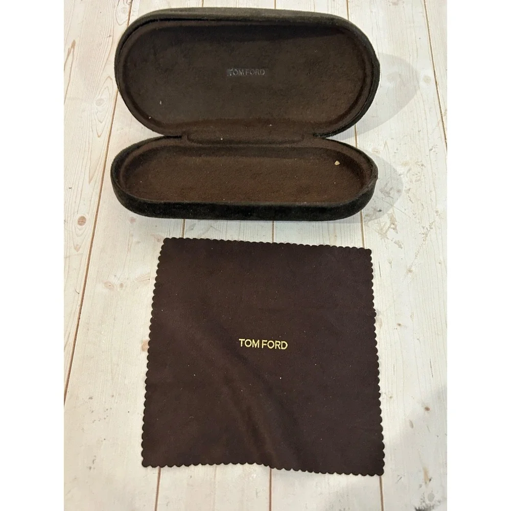 Tom Ford Eyeglasses Sunglasses Medium Velvet Hard Case Brown‎